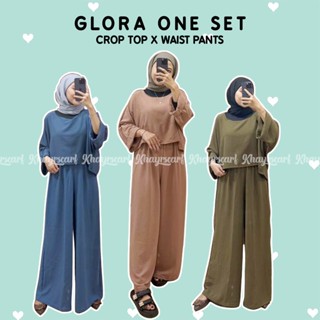 Glora ONE SET CRINKLE AIRFLOW CROP TOP เสื้อครอปท็อป