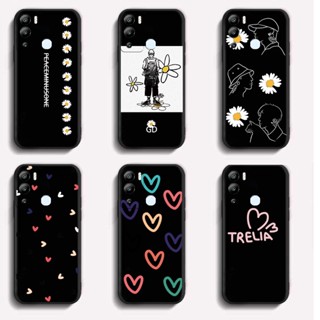 เคสโทรศัพท์มือถือ ยางซิลิโคนนิ่ม TPU กันแตก คุณภาพสูง สีดํา สําหรับ Infinix X650B X657C X659B X680C X688B X689