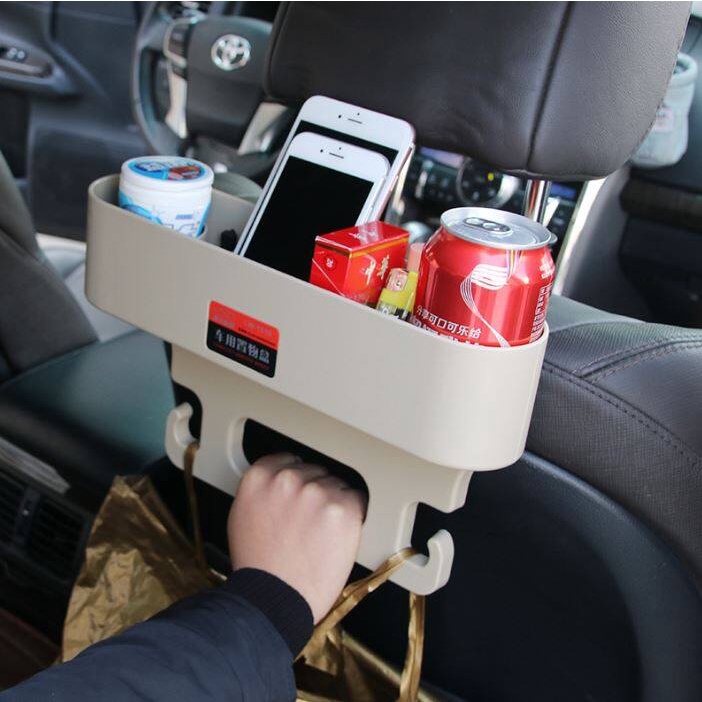ที่วางแก้วในรถยนต์ ที่วางขวดน้ำอเนกประสงค์ ที่ใส่ของในรถ ที่แขวนของในรถ พร้อมตะขอ ติดตั้งได้ 2 แบบ (ใส่แก้ว YETI ไม่ได้)