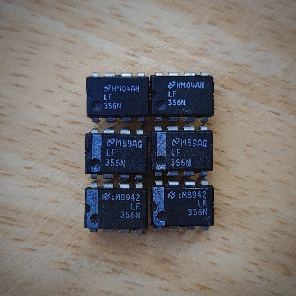 Opamp เดี่ยว LF356N JFET Input (disassemble)