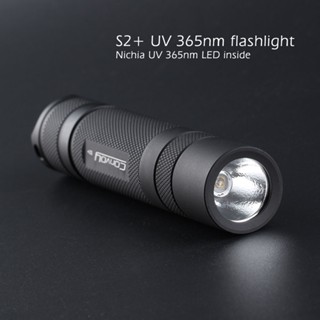 Convoy ไฟฉาย LED S2+ UV 365nm พร้อมไฟฉายอัลตราไวโอเลต UVA 18650