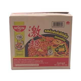 นิสชินซองรสเอ็กซ์ตรีมไก่เผ็ด X 60 ก.30NISSIN EXTREME HOTCHILICHICKEN60G.X30