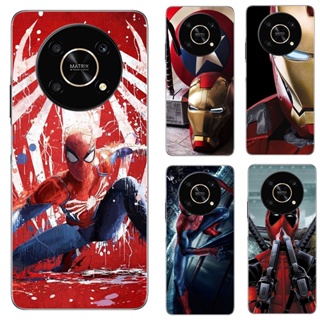 เคสโทรศัพท์ซิลิโคน TPU แบบนิ่ม ลายซุปเปอร์ฮีโร่ Marvel สําหรับ Huawei Honor X9 5G