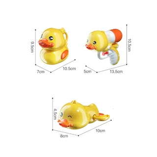ของเล่นอาบน้ำเด็ก 8pcs ลูกเป็ดสีเหลืองตัวเล็ก เป็ดอาบน้ําเด็ก สําหรับเด็ก Bath Toys