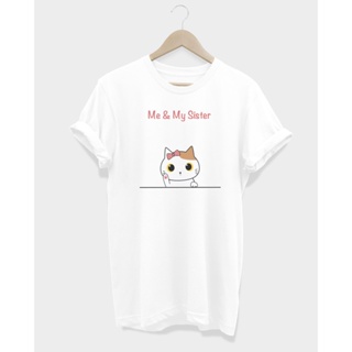 เสื้อยืดลายแมว Me &amp; My Sister T-Shirt_02