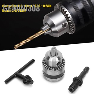 Gemini308 ประแจจับสว่าน 0.6-6MM 3/8-24UNF + 1/4 Hex Head 3/8 Thread Extension Rod