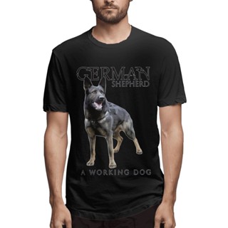 Hot selling unique est German Shepherd Dog German Shepherd Dog O Neck Cotton Tshirt FatherS Day Gift DJlpil42ILpkd_02