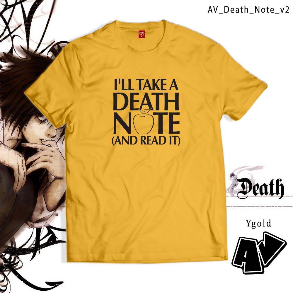 AV Merch Death Note tshirt DeathNote shirt Shinigami BlackNoteBook Shirt version 2 for women and men_04