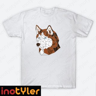 Copper Siberian Husky Stained Glass Geometric Dog Siberian Husky Copper Dog Breed T-shirt_04