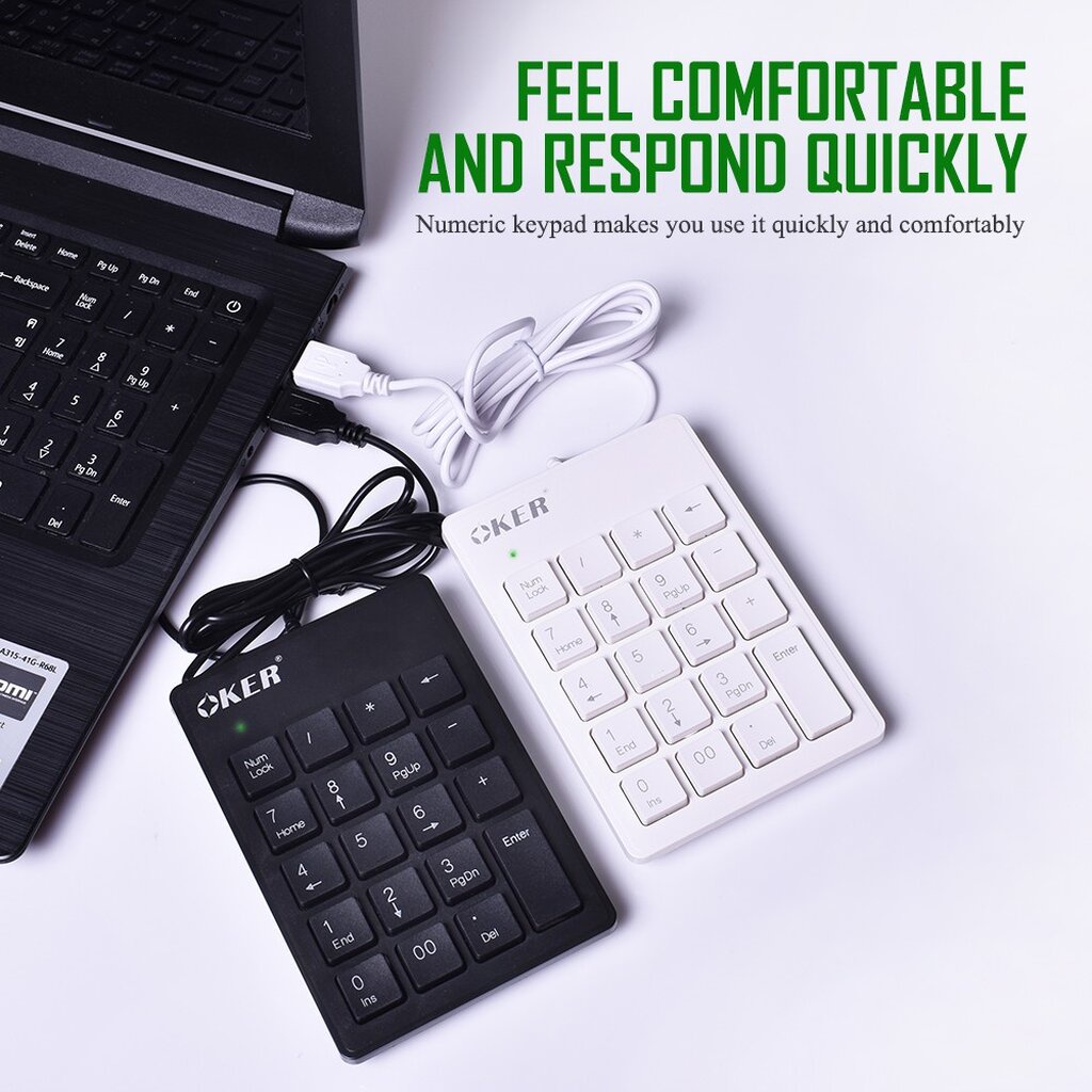 🛵มีส่งด่วน💨 OKER SK-975 NUMERIC KEYPAD คีย์บอร์ด แป้นตัวเลข รับประกันศูนย์ไทย 1ปี