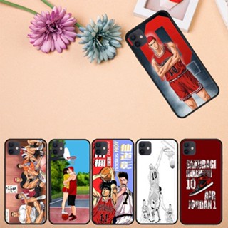 เคสโทรศัพท์มือถือแบบนิ่ม ลาย slam dunk สีดํา สําหรับ iPhone 5 5s SE 6 6s 6Plus 6sPlus 7 8 7Plus 8Plus X XS XR XS Max