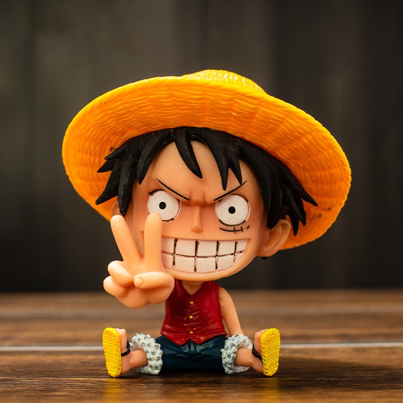 ตุ๊กตาฟิกเกอร์ ONE PIECE Sitting Position Big Head ขนาดเล็ก 8-10 ซม. ของเล่นสําหรับเด็ก - รูปที่ 6