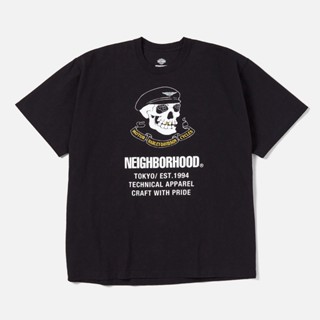 พร้อมส่ง NEIGHBORHOOD H-D Harley เสื้อยืดแขนสั้น ลายกะโหลกกระดูก สําหรับผู้ชาย 22AW