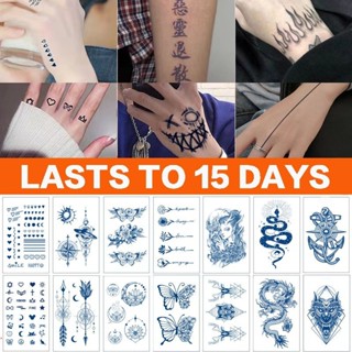 【Tattoo】สติกเกอร์รอยสักชั่วคราว กึ่งถาวร กันน้ํา ติดทนนาน 15 วัน 18 ซม.*11 ซม.