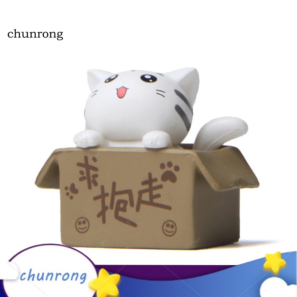Cr โมเดลตุ๊กตาฟิกเกอร์ รูปการ์ตูนแมว 3D ขนาดเล็ก สไตล์โมเดิร์น สําหรับเป็นของขวัญวันเกิด