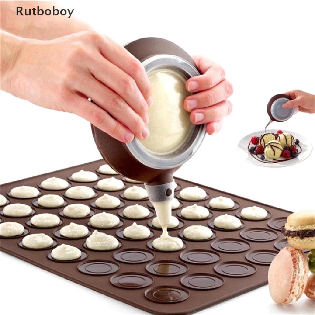 [Rut] 30 Cavity เค้กขนมซิลิโคน Macaroon เตาอบเบเกอรี่ Mould Sheet Mat ปลาค็อด ปลาค็อด