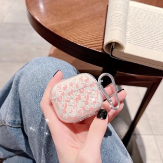 ใหม่ เคสหูฟังบลูทูธ TPU นิ่ม กันตก ลายหน้ายิ้มน่ารัก พร้อมตะขอ สําหรับ AirPods 1 2 pro 2 2023