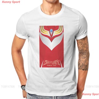 เสื้อยืดลำลอง Power Type Harajuku Tshirt Ultraman Tiga Retro Japanese Tv Classic Superhero Monster Creative Casual _05