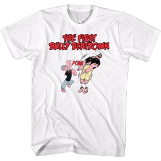 Bully Beatdown Popeye T-Shirt เสื้อสีขาว เสื้อยืดน่ารักๆ เสื้อยืดแขนสั้น เสื้อยืดสีขาวผู้หญิง_02