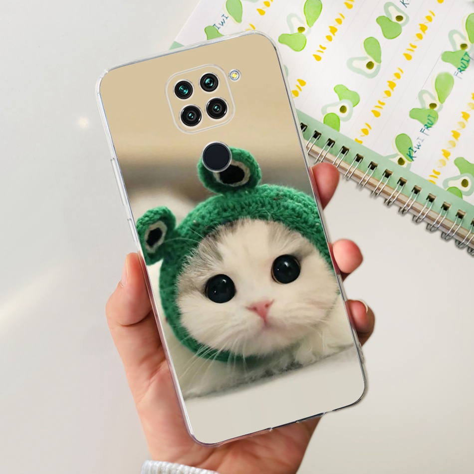 Xiaomi Redmi Note 9 9S Note9 Pro Max 9Pro เคสโทรศัพท์ซิลิโคน TPU แบบนิ่ม ลายแมวไดโนเสาร์น่ารัก