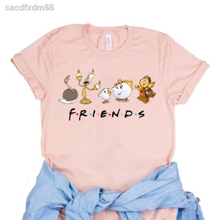 ✗Beauty and The Beast Friends Women T Shirts Funny Cute Animal Pattern Tshirt Women Cartoon Graphic Tee Shirt Femme_01