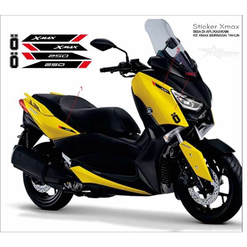 สติ๊กเกอร์แถบyamaha xmax ด้านข้างเสา xmax yamaha xmax 2017 xmax 2018 xmax 2020 xmax2021 xmax 2022 xm