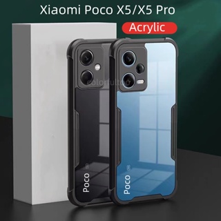 เคสโทรศัพท์มือถือ อะคริลิคใส กันกระแทก สําหรับ Xiaomi Poco X5 Pro X5Pro PocoX5 PocoX5Pro 5G