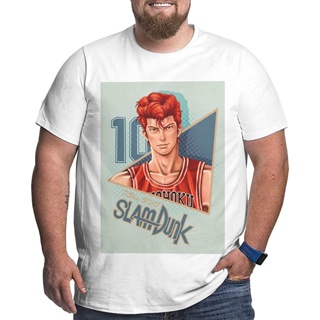 Slam Dunk Hanamichi Sakuragi Shirt Men Plus Size Cotton Tee 3D Printing Summer Loose Short Sleeve Tees_09