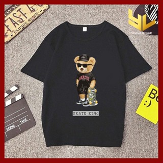 &lt;YL Vogue&gt; EDI TEDDY BEAR T Shirt/Oversize/Couple/Plus Size/Baju/Unisex/TShirt Perempuan/T Shirt Lelaki/Couple/Cott_02