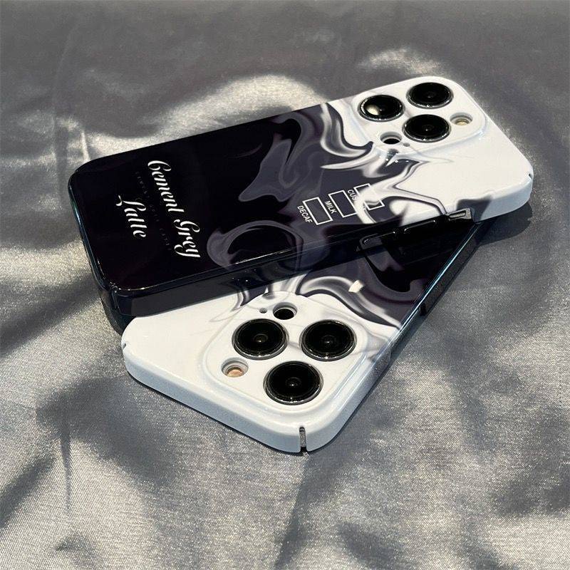 เคสโทรศัพท์มือถือแบบนิ่ม TPU กันกระแทก กันรอยกล้อง ลายกราฟฟิตี้ สีดํา ขาว สําหรับ oppo A17 A57 A77 4G A96 A16 A16S A74 A55 A54 4G 5G A33 2020 A52 A72 A92 A15S A15S A31 A12E A3S A9A5