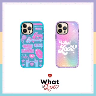 Casetify TWICE เคสโทรศัพท์ซิลิโคน TPU แบบนิ่ม ลาย What is Love สําหรับ iPhone 7 8 X XR XS 11 12 13 14 Plus Pro Max