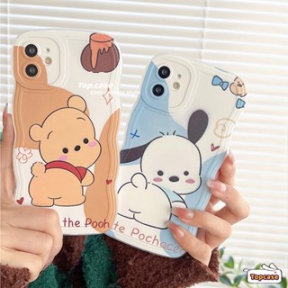 เคสโทรศัพท์มือถือ ลายการ์ตูนสุนัขน่ารัก ขอบหยัก สําหรับ Realme C35 C31 C30 GT 9 Pro+ 8 5G C25Y C21Y C25 C25s C12 C21 C20 C20A C11 C17 7i C15 8 7 6 5 Pro 8i 5i 5s 6i Narzo 50A 50i เคส