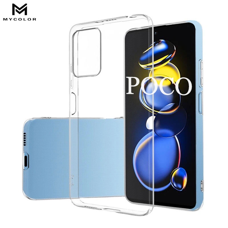 เคสใส ใช้สำหรับ Xiaomi Xiomi Poco C85 C75 C65 C55 C40 F6 F5 F4 F3 M7 M6 Plus M5 M5s X7 X6 X5 X4 X3 NFC M4 M3 GT F2 Pro 4G 5G 2024 2025