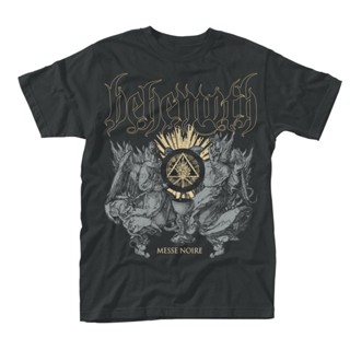 ใหม่ เสื้อยืด พิมพ์ลาย Behemoth Messe Noire