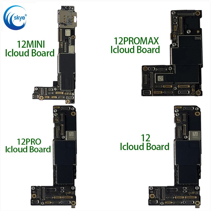 0a5 เมนบอร์ด ICloud สำหรับ iPhone 12 12Mini 12Promax 12Pro ล็อคเปิด Logic Board LCD การทดสอบซ่อม Skill Practi 7jd