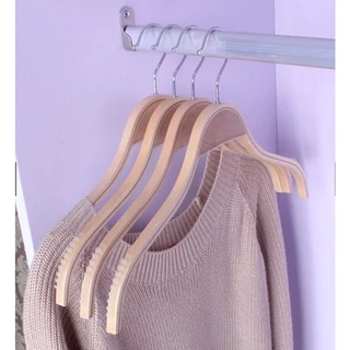 Sunflower66 ไม้แขวนเสื้อไม้ซาร่าแบบ(6ชิ้น/12ชิ้น) พร้อมส่ง Y-01🤎🧺