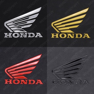 สติกเกอร์โลโก้ Honda Wings 3D โครเมี่ยม สีแดง สีดํา สีฟ้า สีทอง 1 ชุด 2 ชิ้น