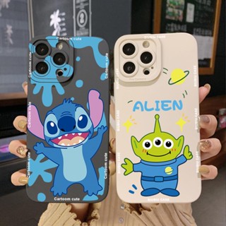 เคสโทรศัพท์มือถือ ขอบสี่เหลี่ยม ลายเอเลี่ยน Stitch น่ารัก สําหรับ Infinix Hot 20S 20i 9 20 Play Smart 6 Plus X6823