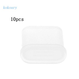 Kok ตัวป้องกันปลั๊กสายชาร์จ กันฝุ่น สําหรับพอร์ต USB Type-C ตัวผู้ 10 ชิ้น