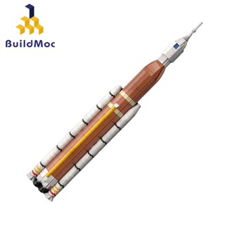 Buildmoc โมเดลตัวต่อ รูปจรวดอวกาศ NASA SLS ของเล่นเสริมการเรียนรู้เด็ก 598 ชิ้น MOC-121561