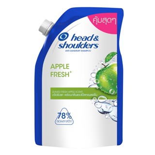 เฮดแอนด์โชว์เดอร์ 380มลHEAD แชมพู แอปเปิ้ลเฟรชรีฟิล AND SHOULDERSSHAMPOO APPLEFRESH REFILL380ML