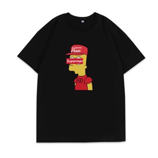 【Hot】gothic ซิมป์สันเสื้อยืดลำลอง เสื้อยืดแขนสั้นพิมพ์ลาย Simpson สไตล์อเมริกันฮาราจูกุ Simpson Short sleeve T-shir_02