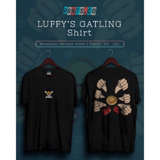  ใหม่เอี่ยมเสื้อยืดสําหรับผู้ชาย♤R.LUFFY GATLING ONE PIECE เสื้อยืดเชิ้ตที่ได้รับแรงบันดาลใจจากผู้ชาย/เสื้ 9,U