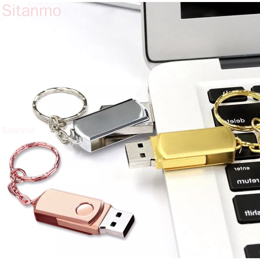 แฟลชไดรฟ์ USB โลหะ 128GB 1TB 2TB ความเร็วสูง หมุนได้ ความจุจริง 8GB 16GB 32GB 64GB 1GB กันน้ํา พกพาง่าย