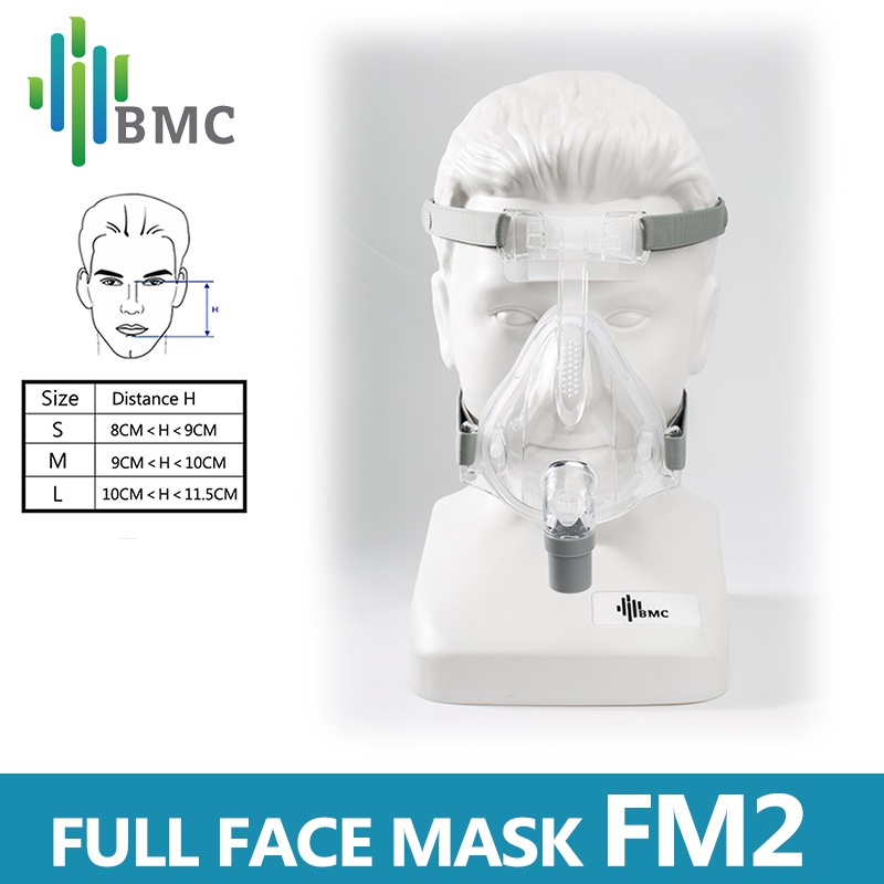 Bmc FM2 หน้ากากเต็มหน้า CPAP อัตโนมัติ ขนาด หน้ากากเต็มหน้า ป้องกันการนอนกรน