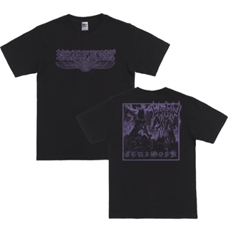 oversize T-shirt Kaos Band เสื้อยืด ลาย wan black metal - serimosa merch by whitecush S-5XL