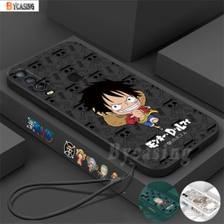 เคสโทรศัพท์มือถือแบบนิ่ม ลายการ์ตูน Sea King Luffy Zoro Chopper พร้อมสายคล้อง สําหรับ Huawei Y6P Y7A Y6 Pro Y7 Pro 2019 Y9S P30 Lite Nova 7i Nova 5T Nova 3i