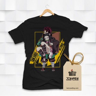 Nezuko Premium Designs - Demon Slayer Cotton T-shirt - Twin Castling_08