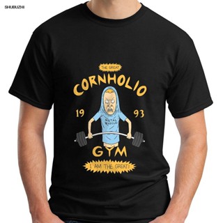 Lyzh เสื้อยืด ผ้าฝ้าย พิมพ์ลาย Beavis and Butthead Cornholio Gym - I am the Great สีดํา แฟชั่นฤดูร้อน สําหรับผู้ชาย