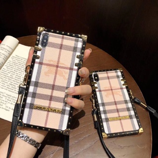 For Samsung Galaxy A04S A04 A04E A14 A54 A03 A13 A23 A33 A53 S23 Plus S23 Ultra Fashion Brand Square Phone Case With Rope